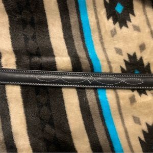 Tory English bridle leather belt